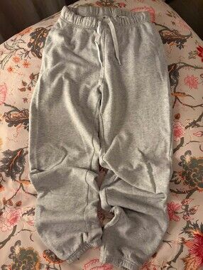 Kids Grey Drawstring Sweatpants